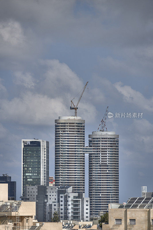 特拉维夫和Ramat-Gan Skyline